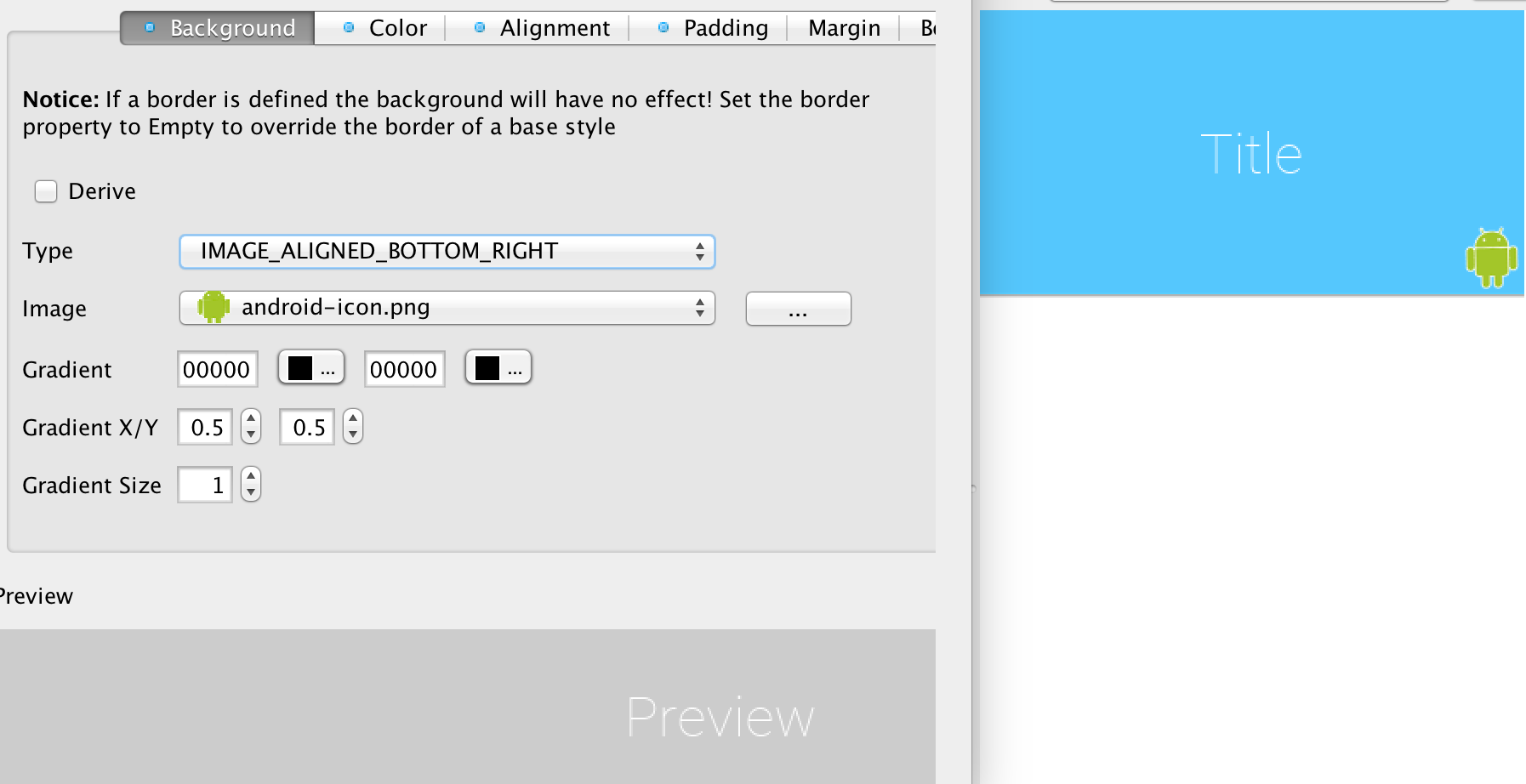 IMAGE_ALIGNED_BOTTOM_RIGHT places the image in the bottom right corner